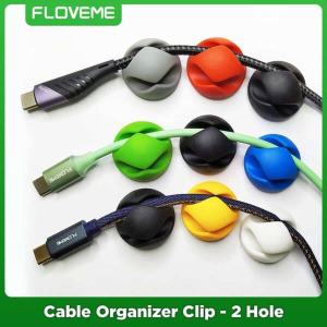 Floveme Cable Clip Self Adhesive Cable Organizer Tools Holder Wire Holder Cable Clamp Multiple Cable Management Tool For Home & Office